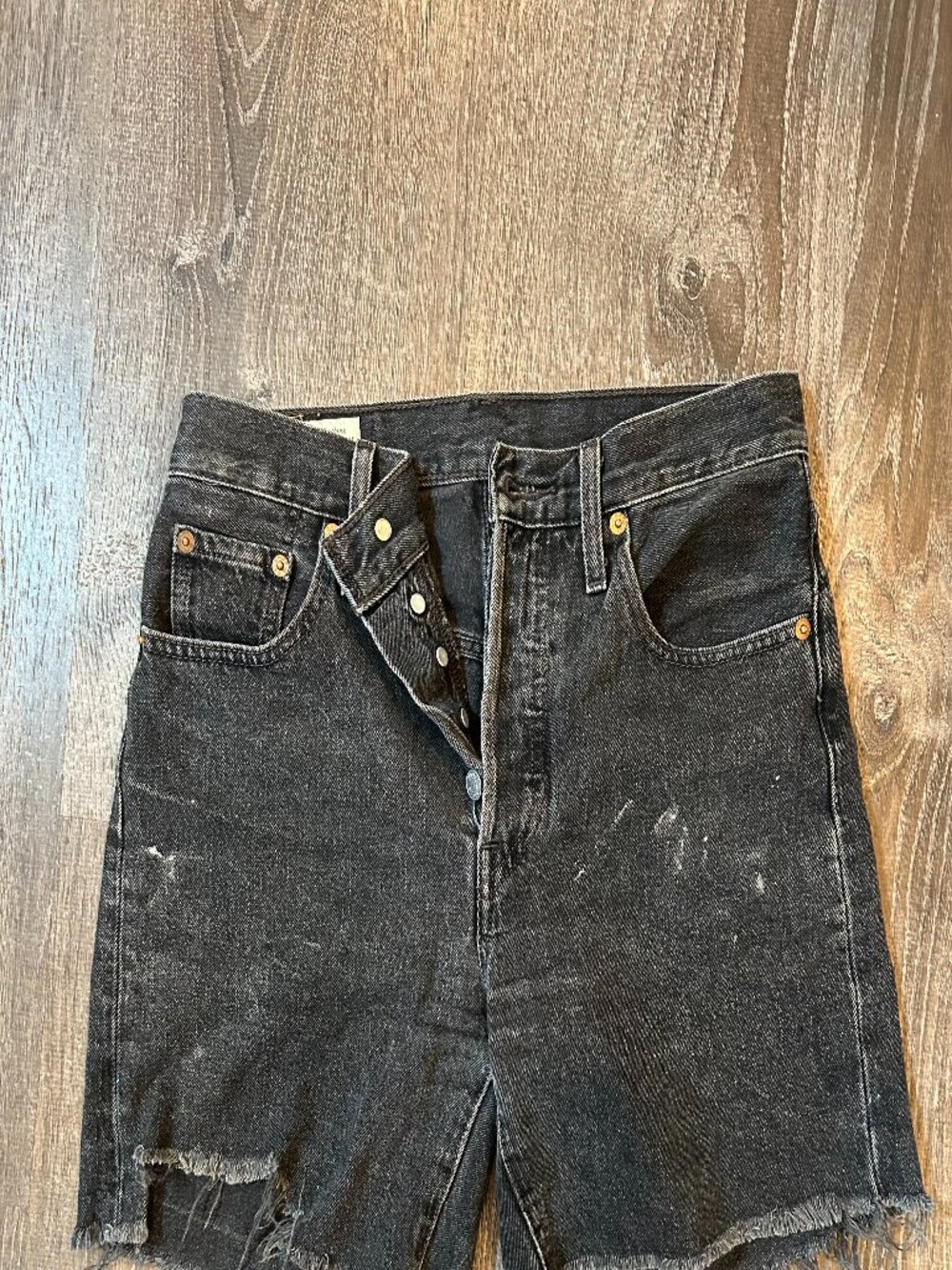 Levi's 501 Black Jean Shorts